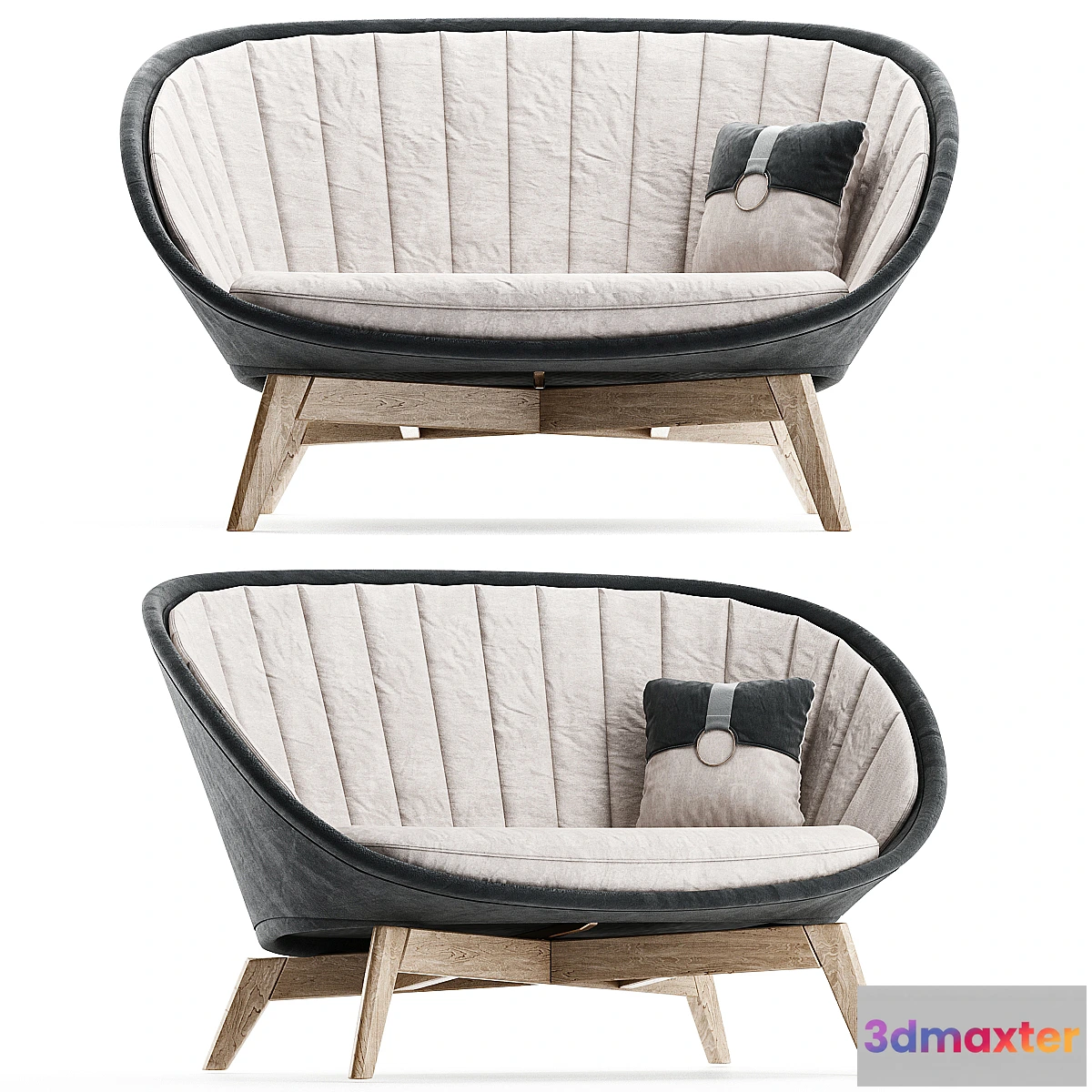 1329423 - Peacock Sofa Cane-Line 3D Max