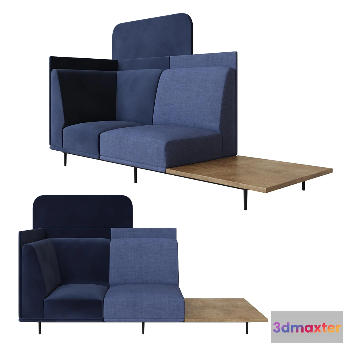 1329606 - BoConcept Toulouse 2 seat and table 3D Max