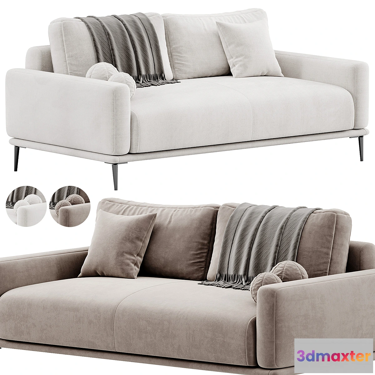 1330455 - ALFIL Sofa By Lebom 3D Max