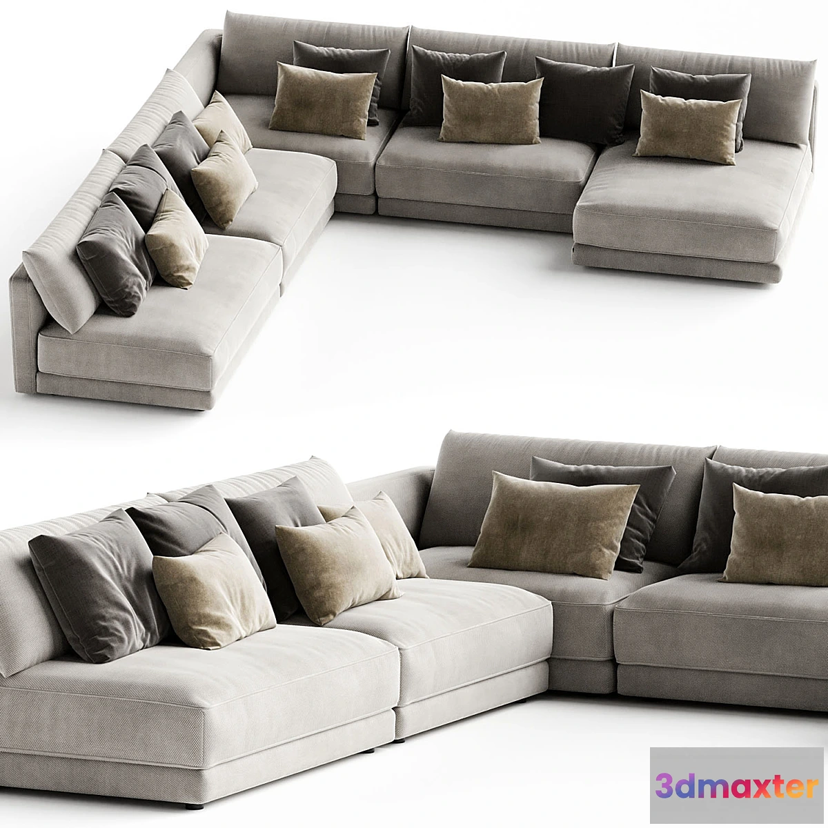 1330932 - Blanche Katarina Corner Couch Sofa N2 3D Max