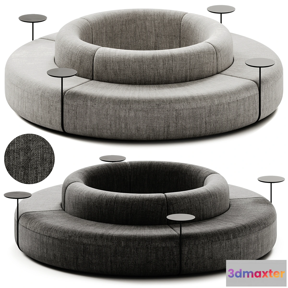 1331306 - ARTIKO Sectional modular fabric sofa AT 20 by MDD - No.2 3D Max