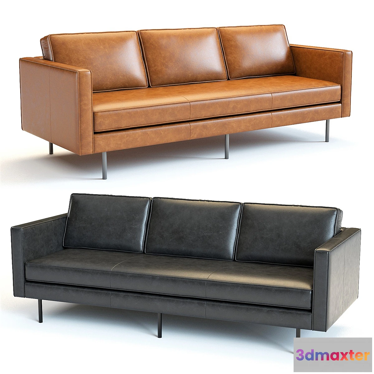 1331517 - West Elm Axel Sofa 3D Max