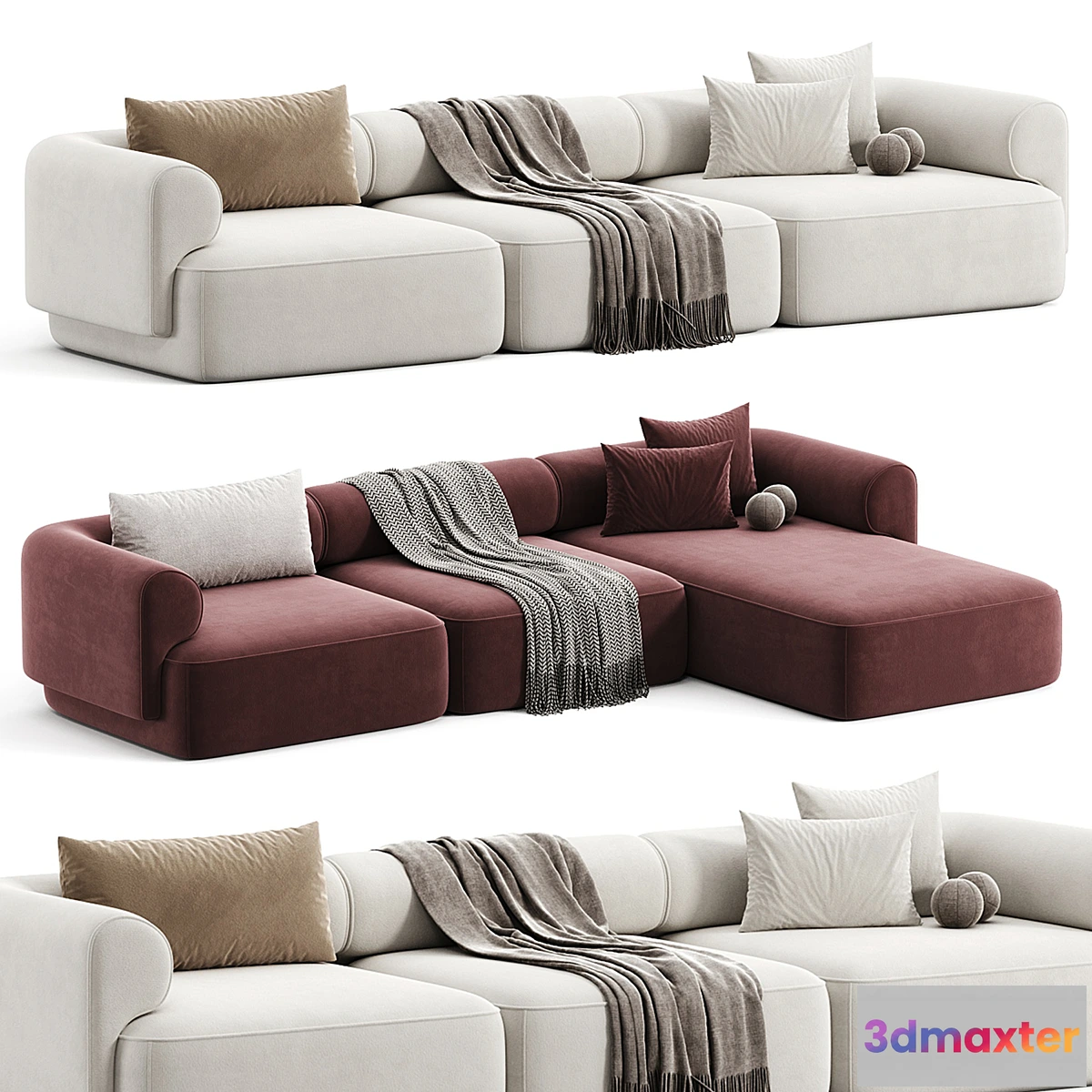 1332134 - Melody sections sofa 3D Max