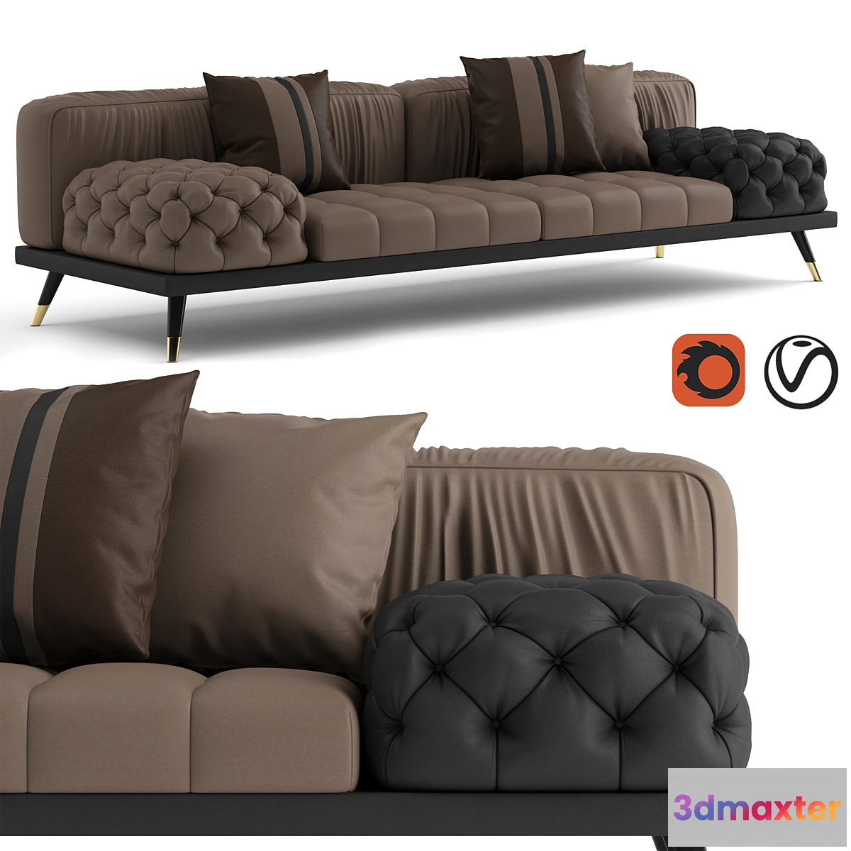 1332173 - Gianfranco Ferre Highlander sofa 3D Max