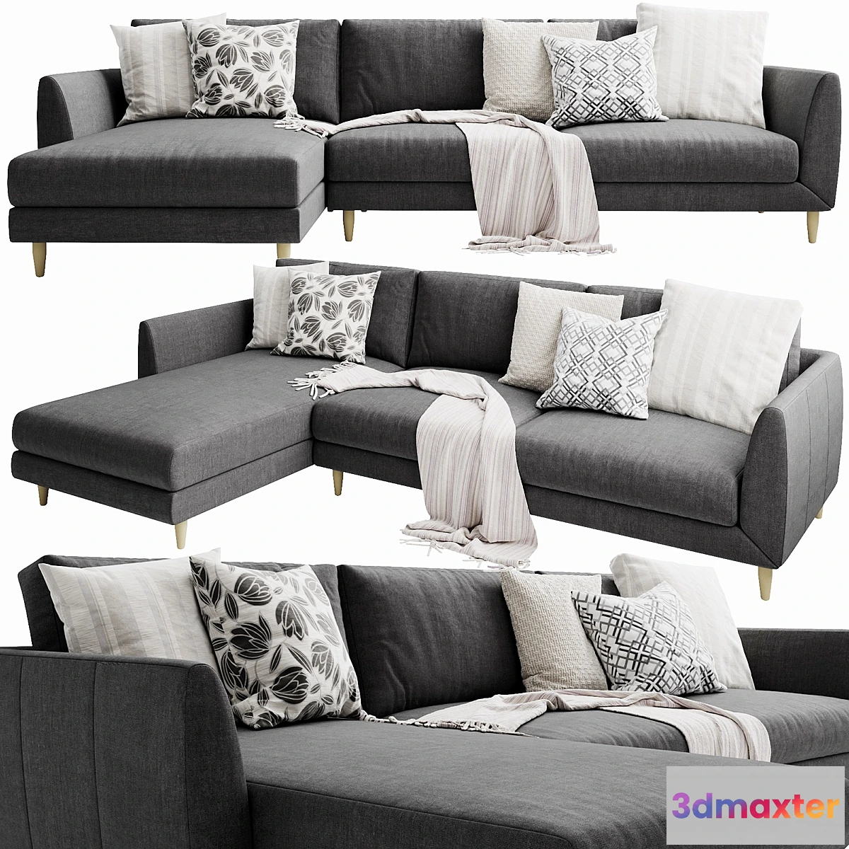 1334341 - Boconcept fargo chaise lounge 3D Max