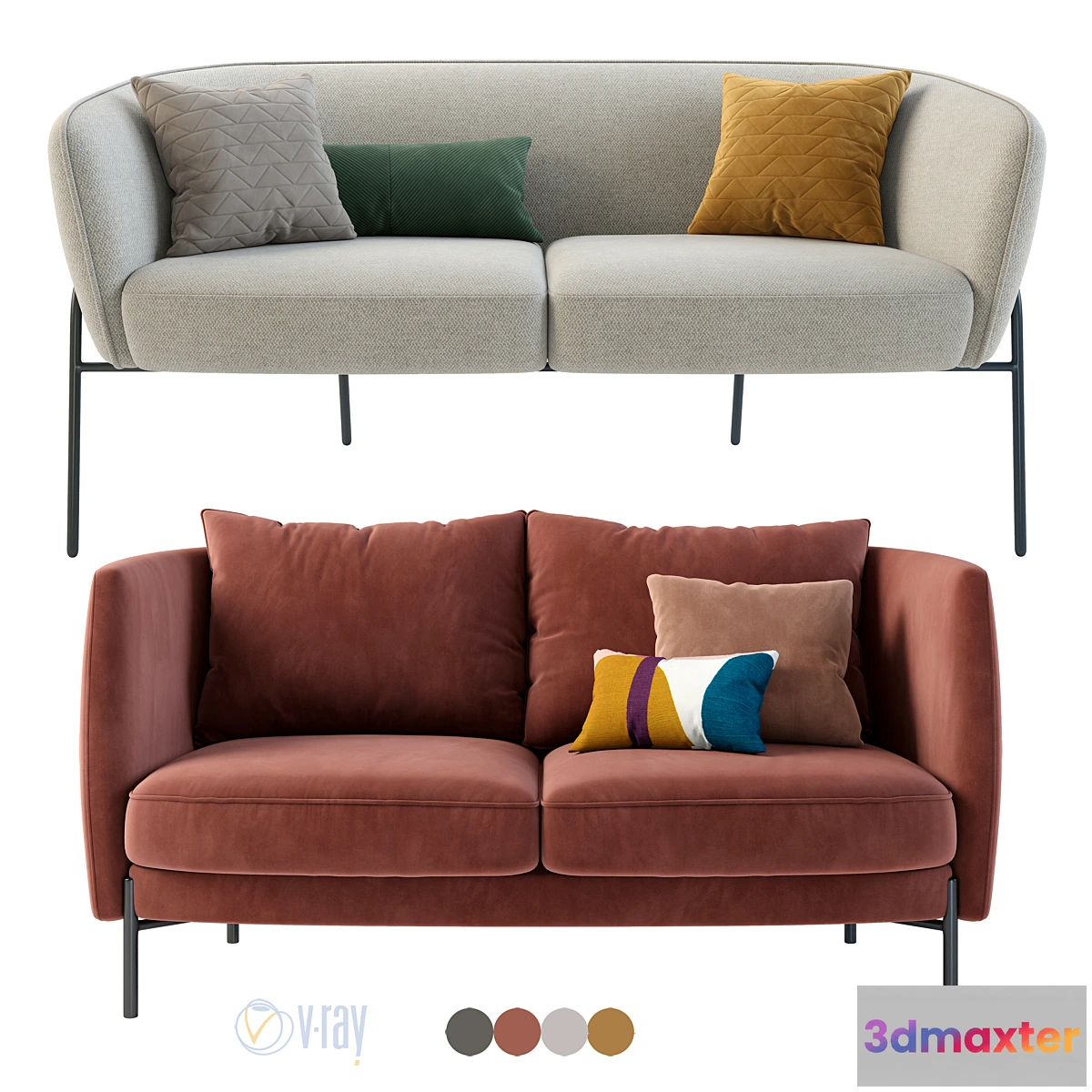 1334458 - La Redoute. Laika sofa. AM.PM. Arcus sofa. 3D Max