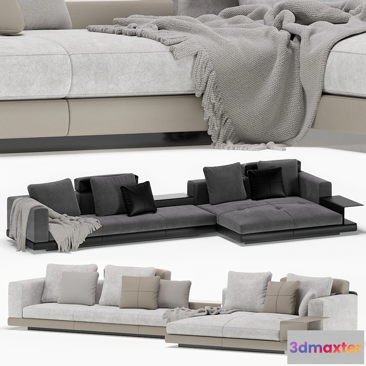 1336448 - Minotti sofa modular connery - No.2 3D Max