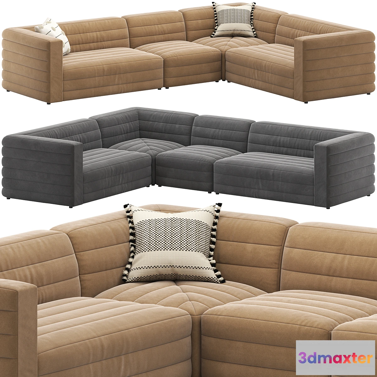 1336934 - CB2 Strato Sectional Sofa - No.2 3D Max
