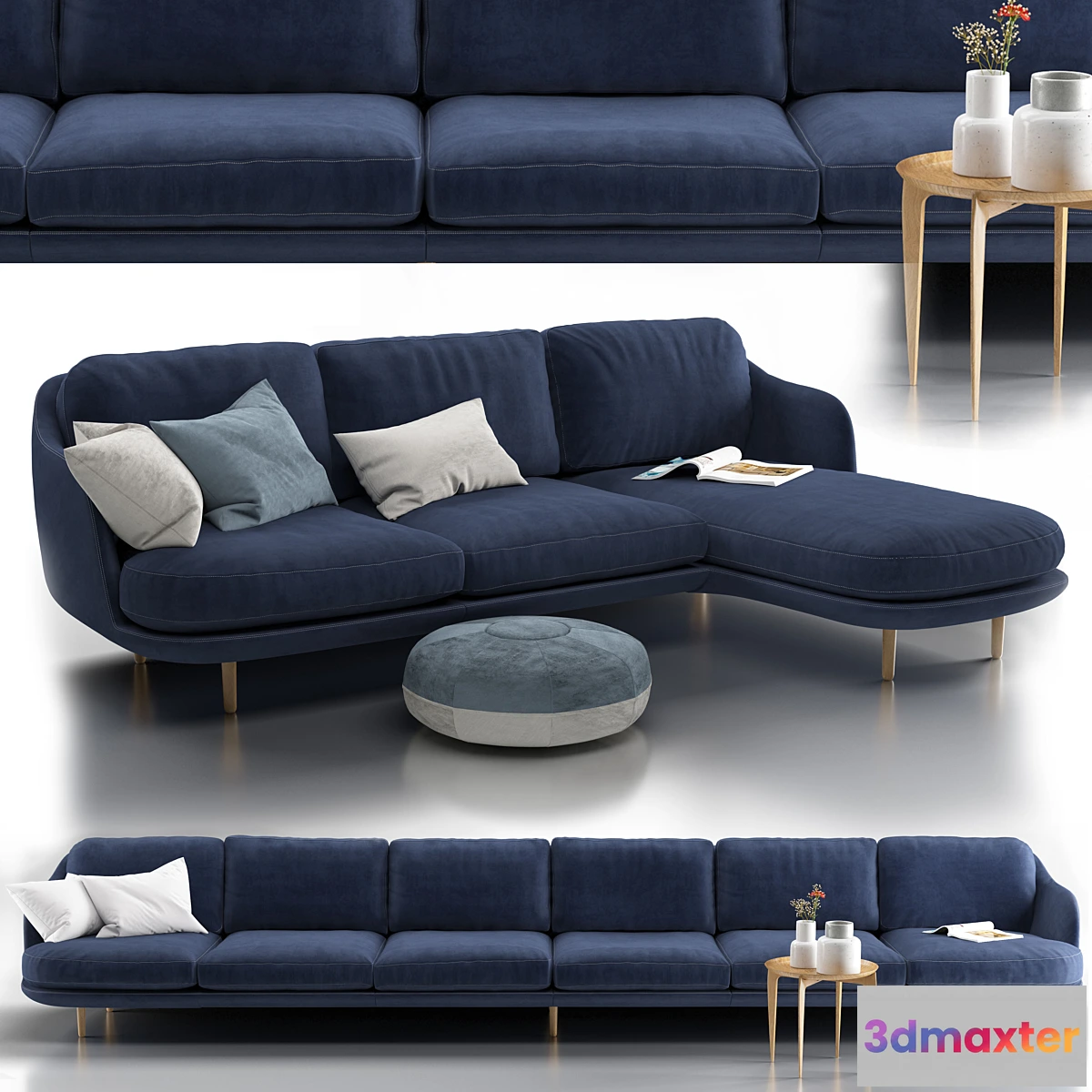 1336963 - Sofa Fritz Hansen LUNE 3D Max