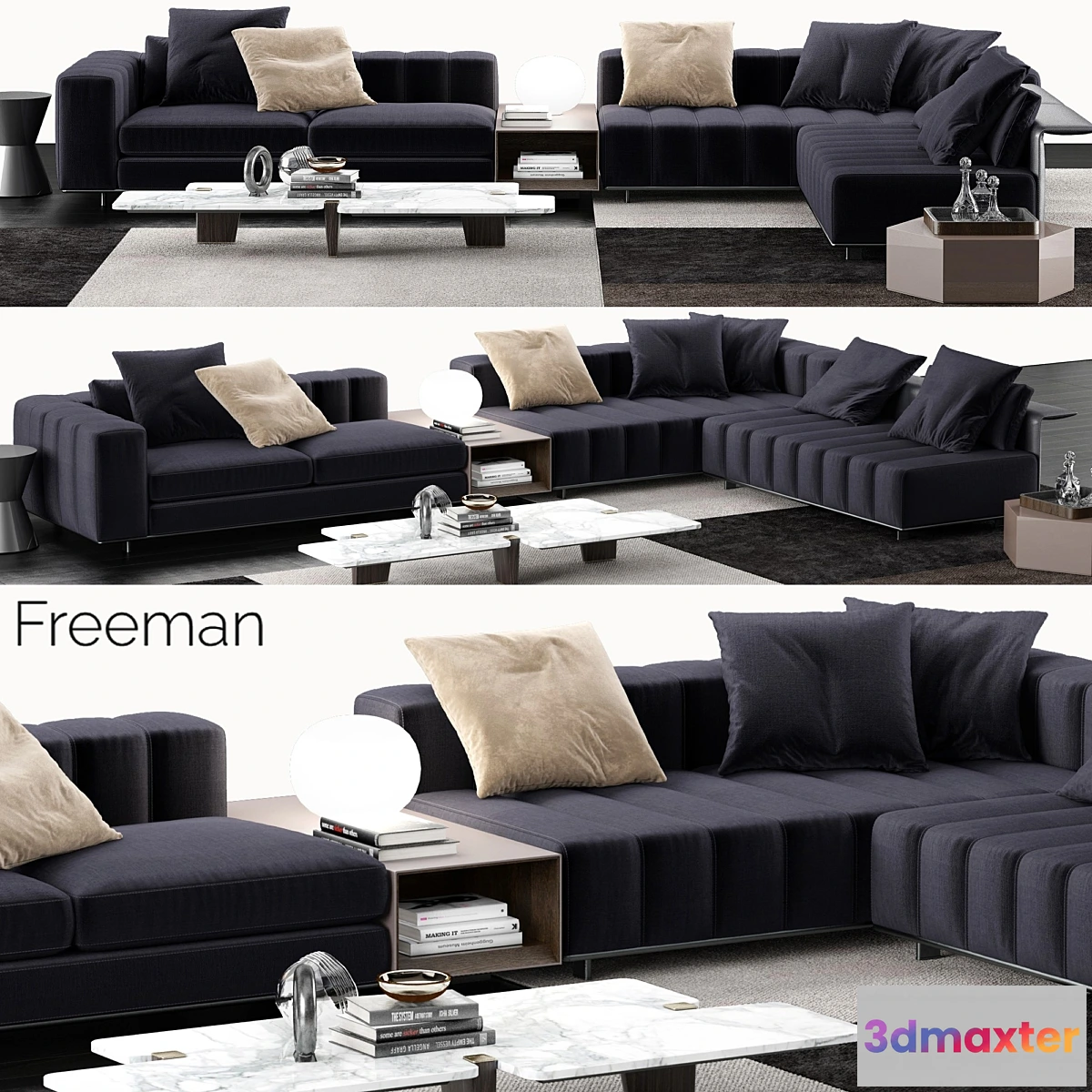 1337199 - Minotti Freeman Sofa 2 3D Max