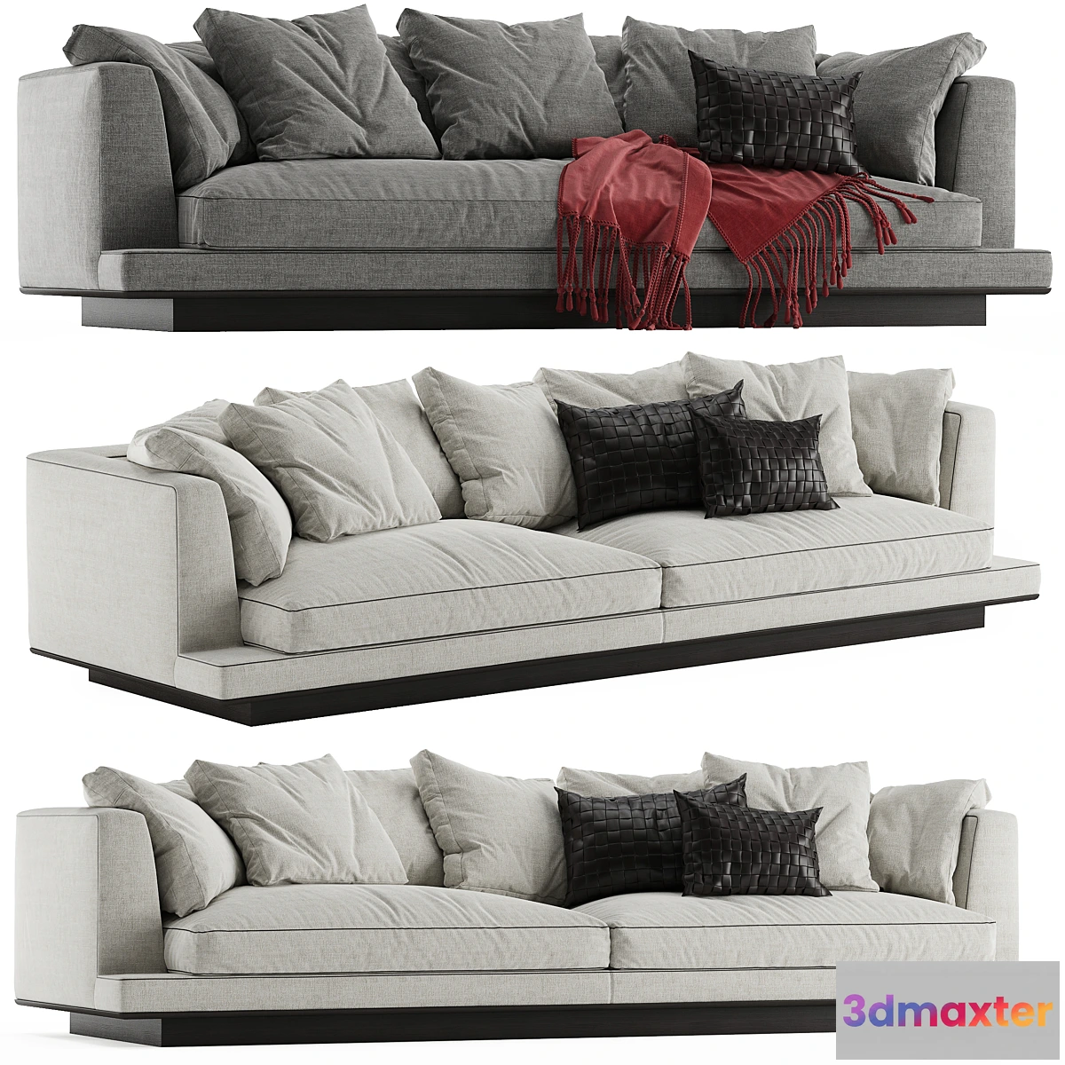 1337277 - B&B italia Maxalto Aurae sofa 3D Max