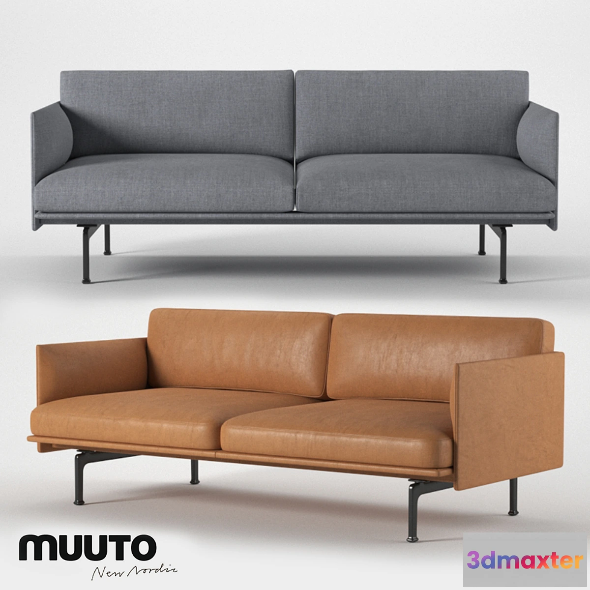 1337702 - Muuto outline series sofa 170 3D Max