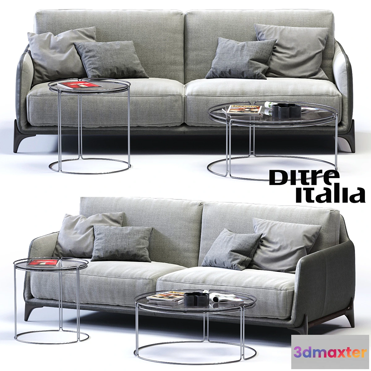 1338470 - Ditre Italia ELLIOT 3-er Sofa 3D Max