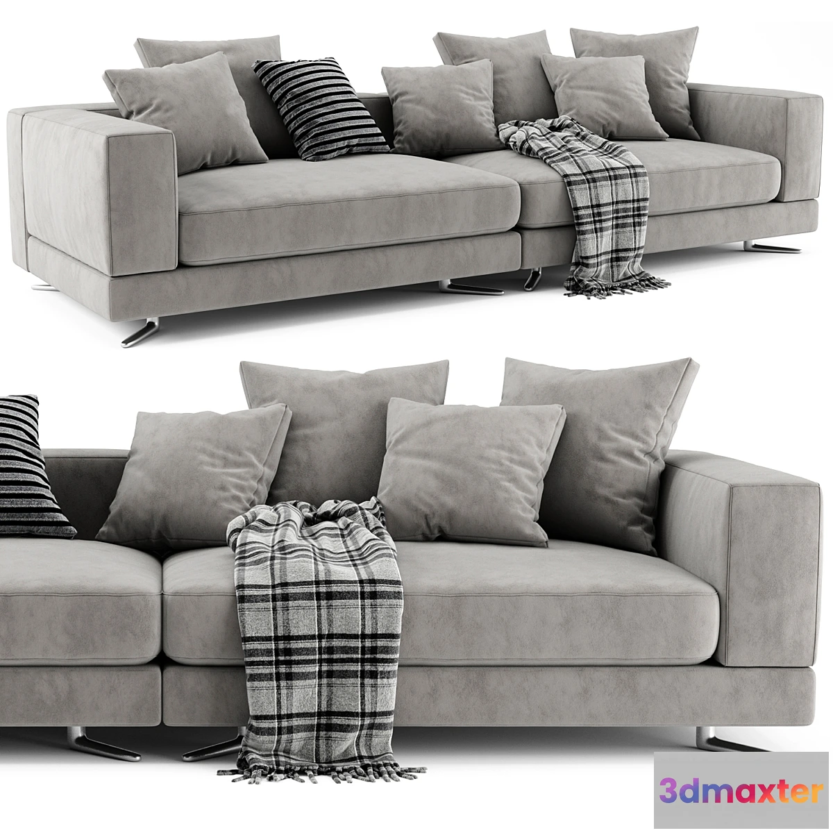 1338942 - Minotti white sofa 3D Max