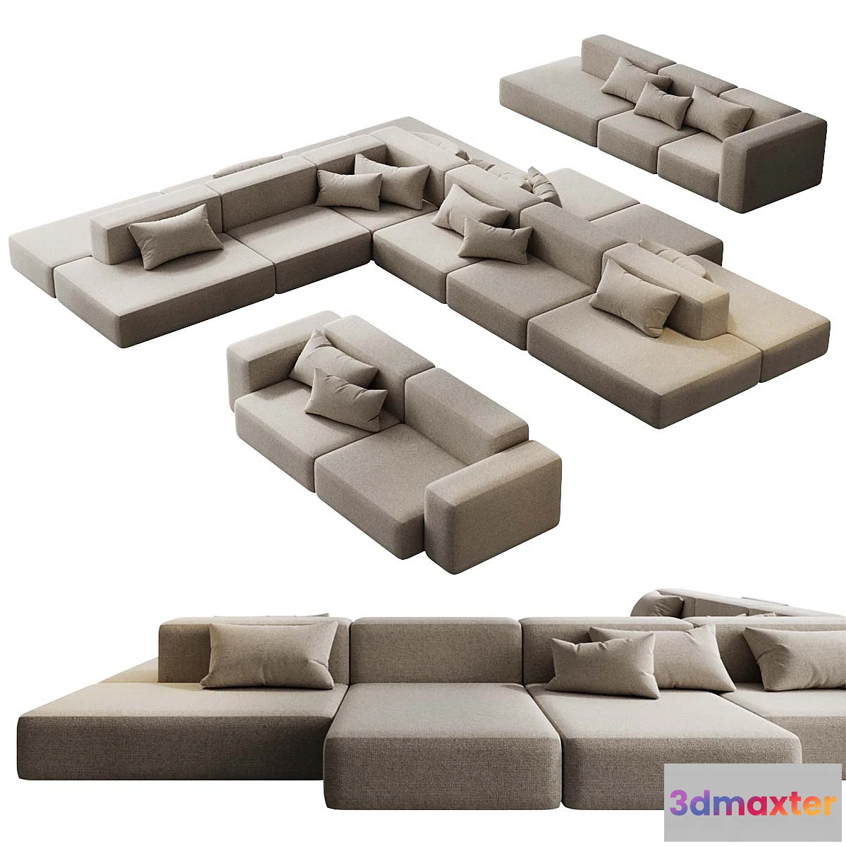 1338962 - Mags Soft Modular sofa 3D Max