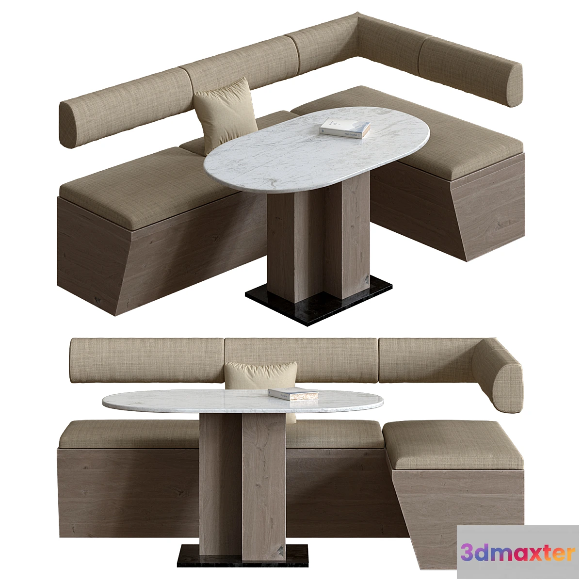 1338992 - Corner sofa for the kitchen - No.2 3D Max
