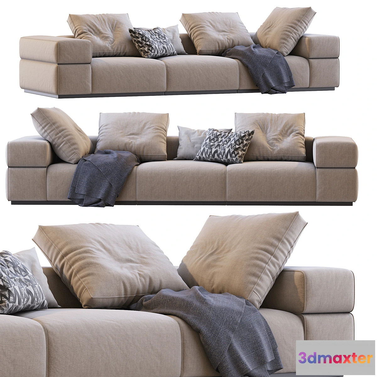 1340112 - Sofa BRICK LANE By Lema - No.2 3D Max