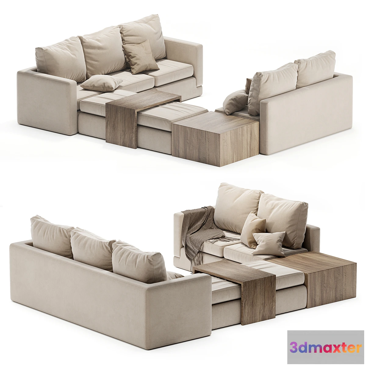 1340209 - Minotti sofa cream - No.2 3D Max