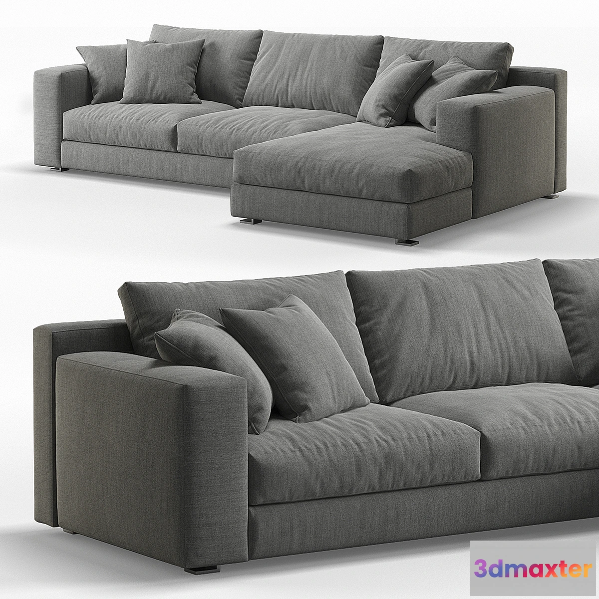 1340553 - Cts Salotti Roger Corner Sofa 3D Max