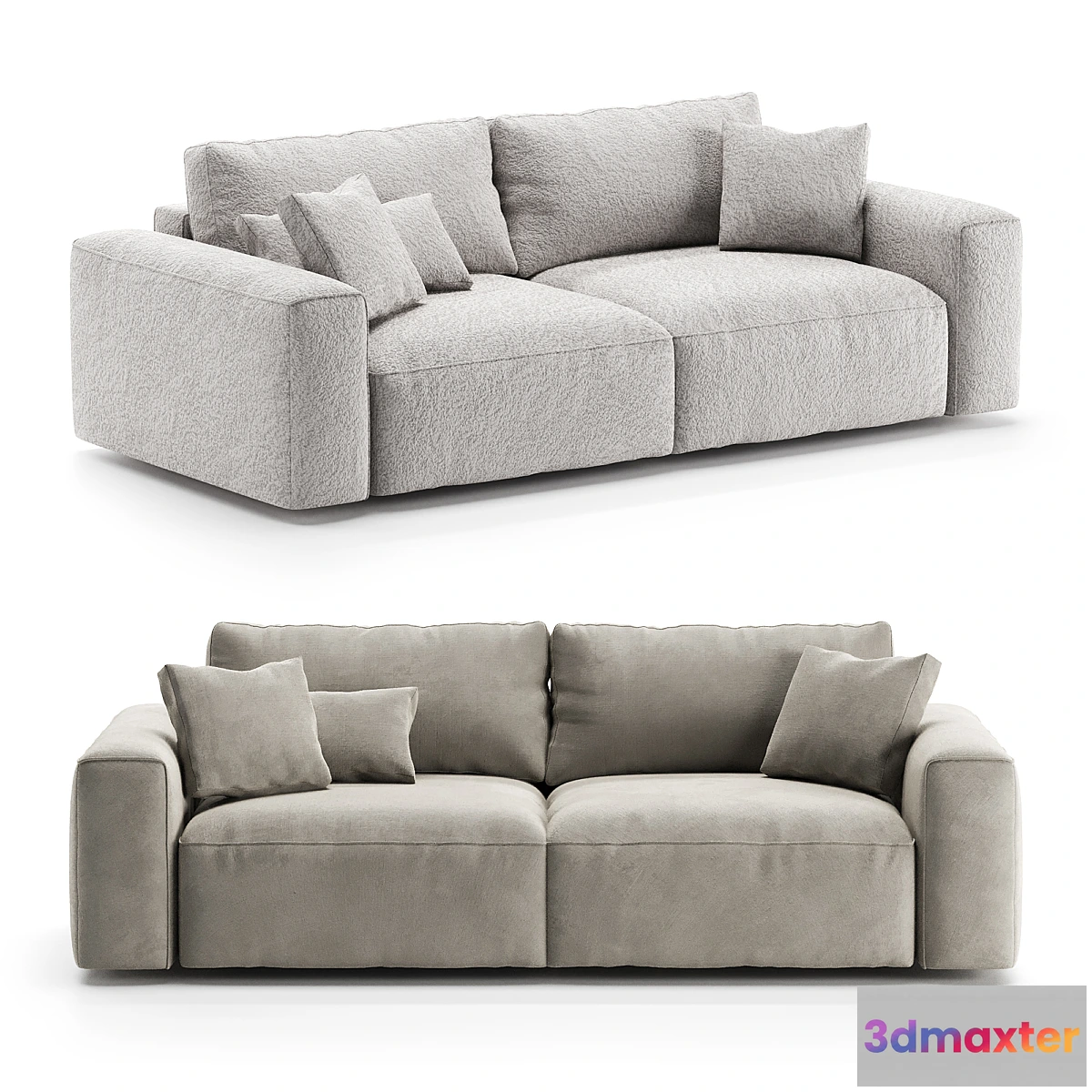 1340773 - Sofa 2 - seater Rosseto from One&Home - No.2 3D Max