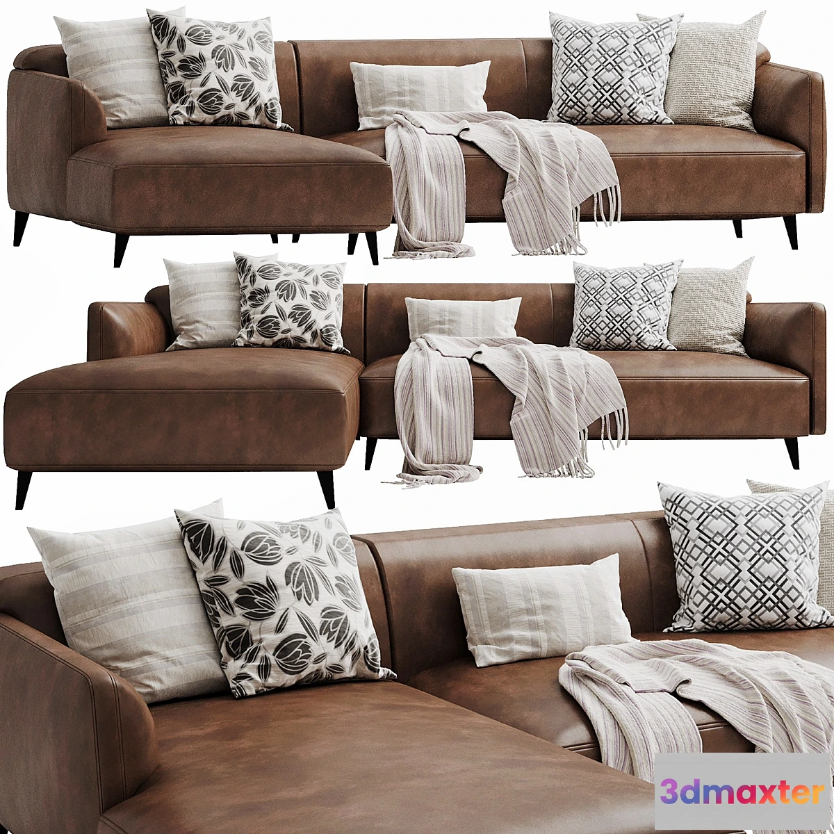 1342681 - Boconcept modena chaise lounge 3D Max