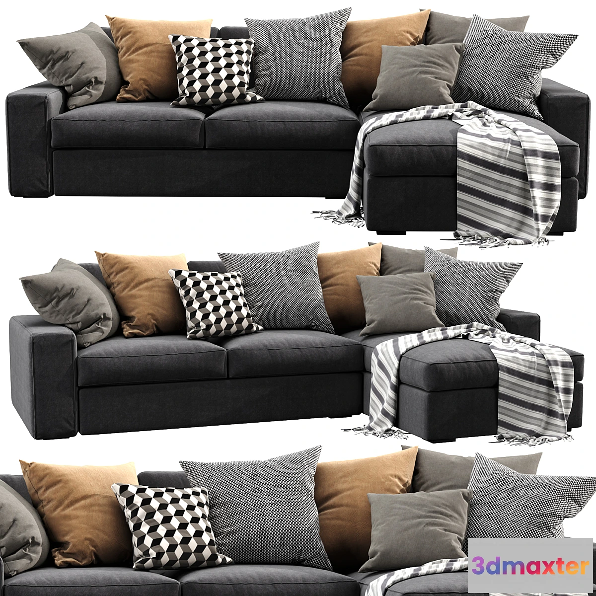 1343101 - IKEA Kivik Chaise Lounge 3D Max