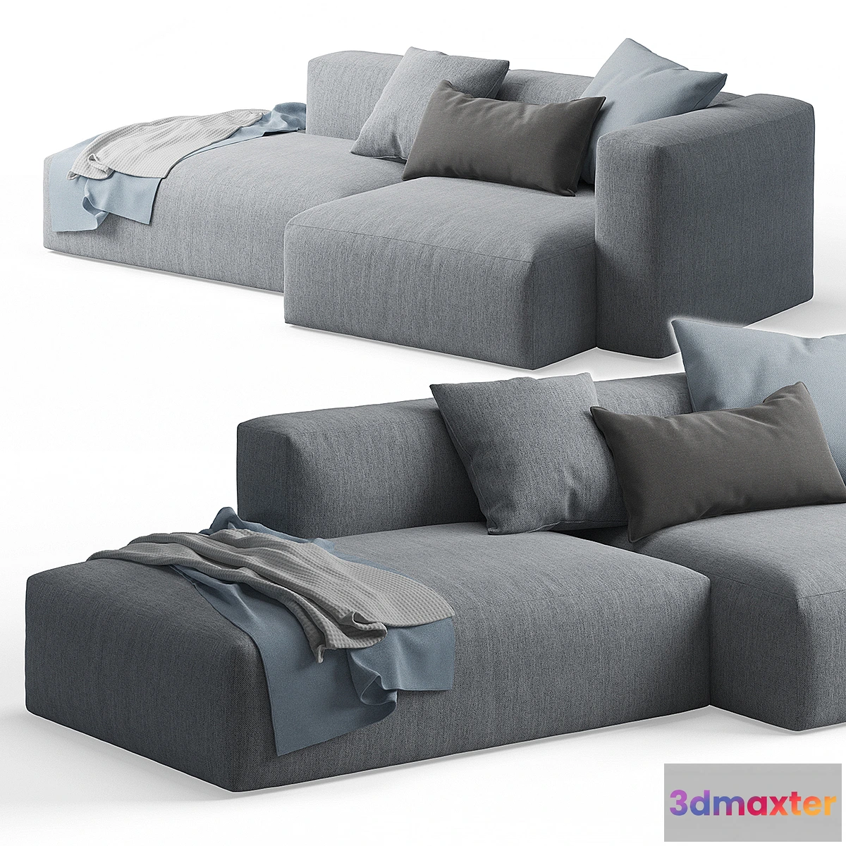 1343500 - Mags Soft Corner Lounge Sofa by HAY - No.2 3D Max
