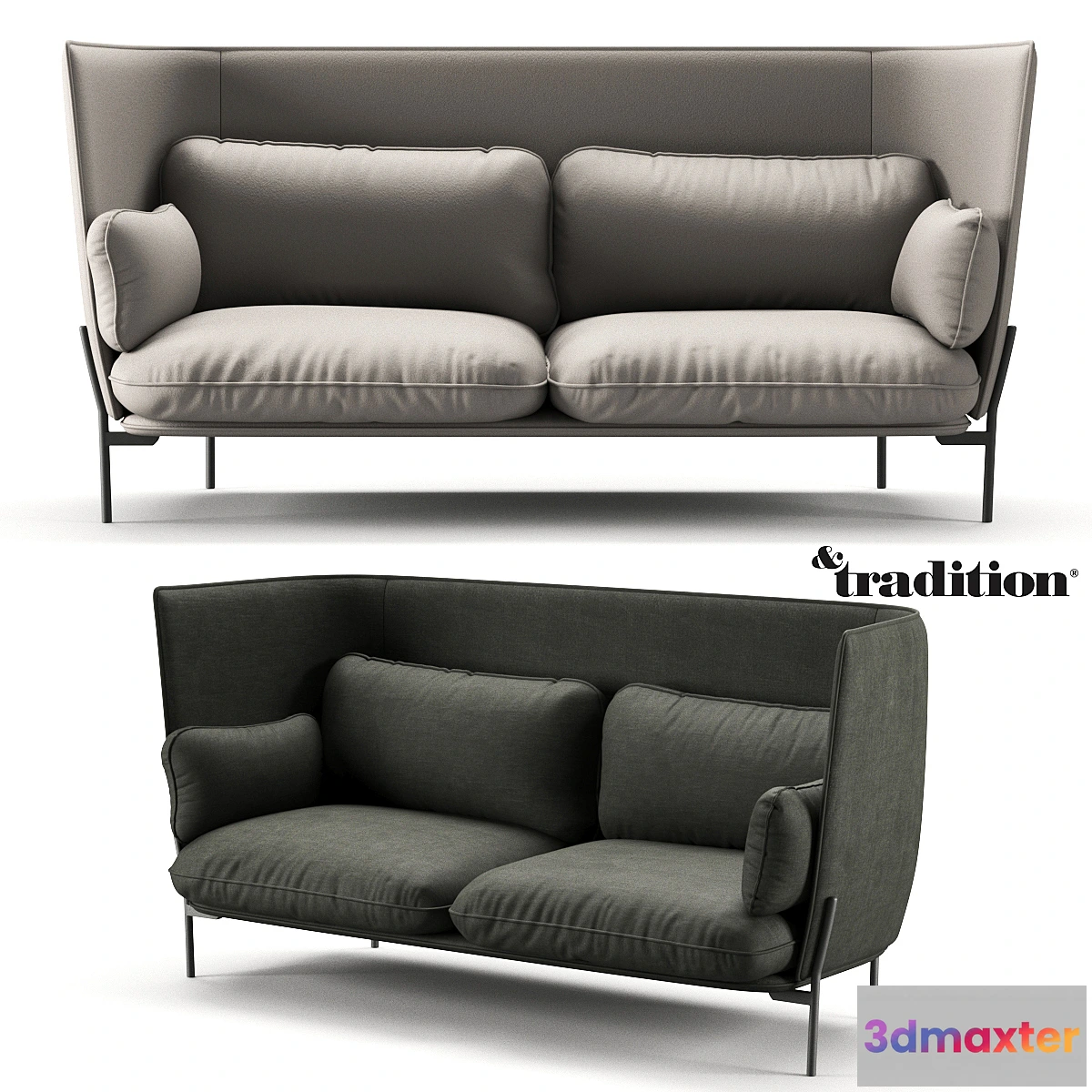 1344204 - Tradition Cloud High Back LN7 3D Max