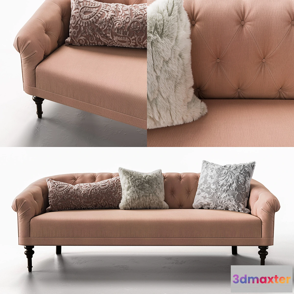 1344538 - ADELINE UPHOLSTERED SOFA 3D Max
