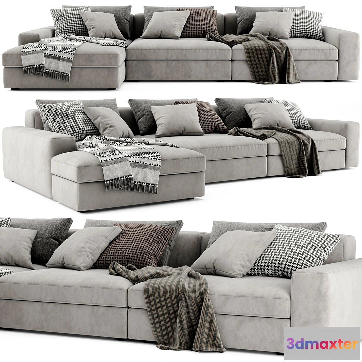 1344781 - Poliform Dune Chaise Longue Sofa 2 3D Max