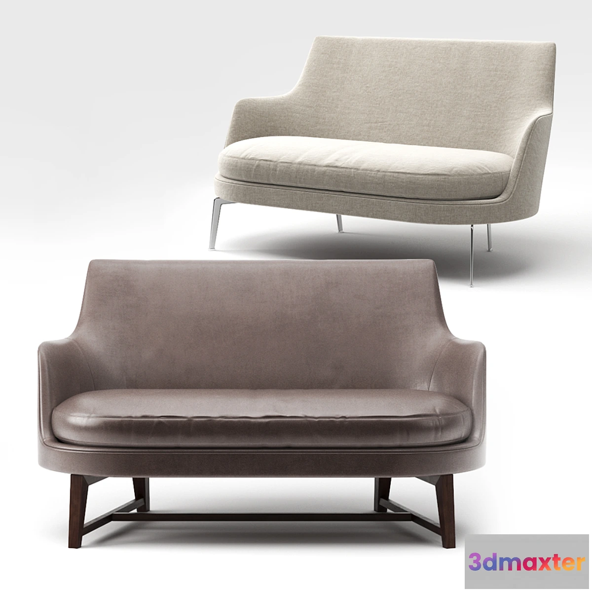 1346142 - Flexform Guscio Sofa 3D Max