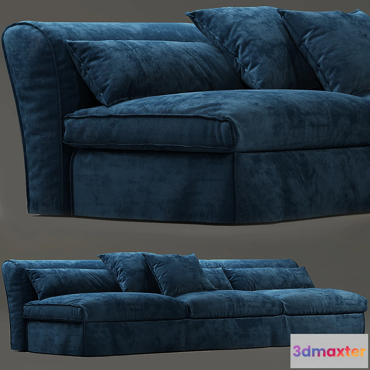 1346395 - Sofa housse mono baxter 3D Max