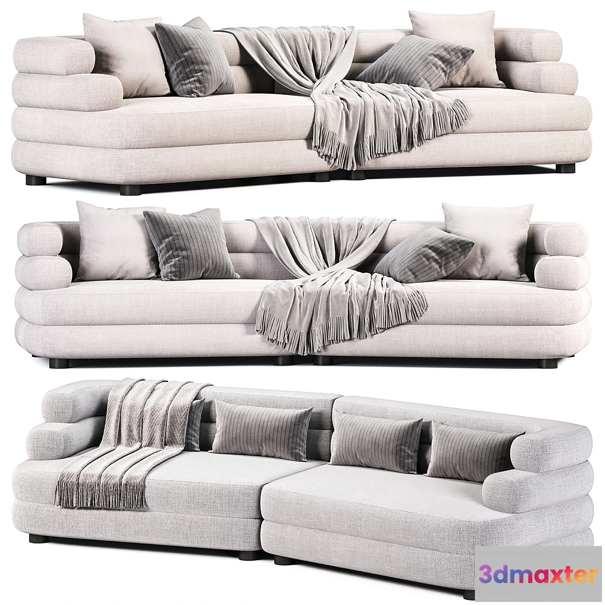 1347074 - Eichholtz Sofa Malaga L 3D Max