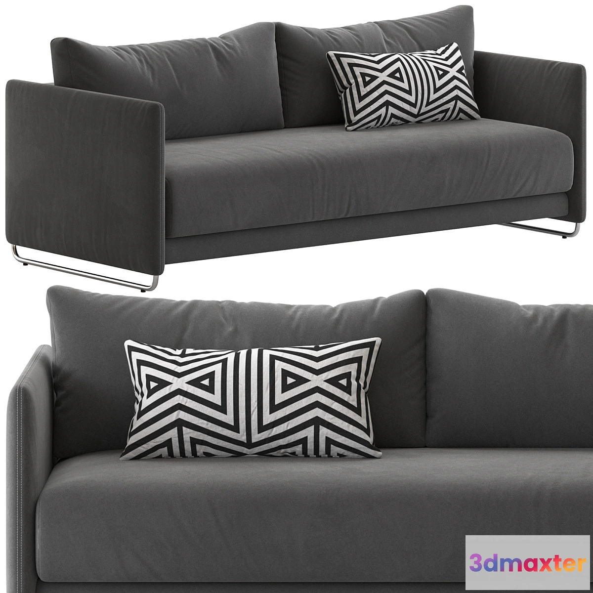 1347442 - CB2 Tandom Sleeper Sofa 3D Max