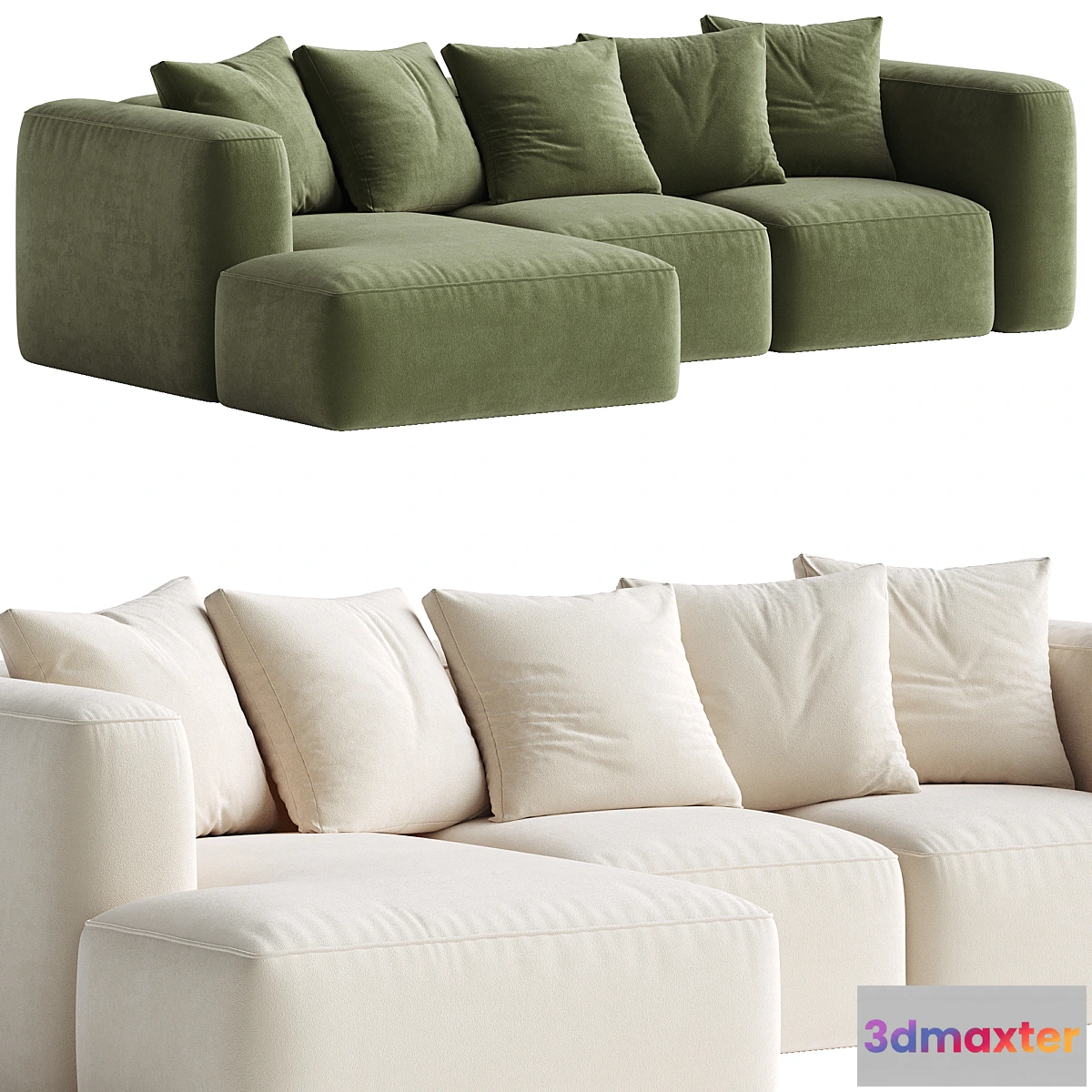 1347700 - Downtime Corner Cinema Sofa 3D Max