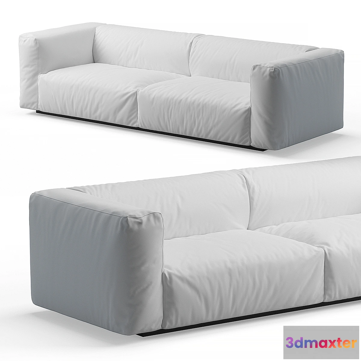 1348326 - Mate 2-seater Sofa MDF Italia 3D Max