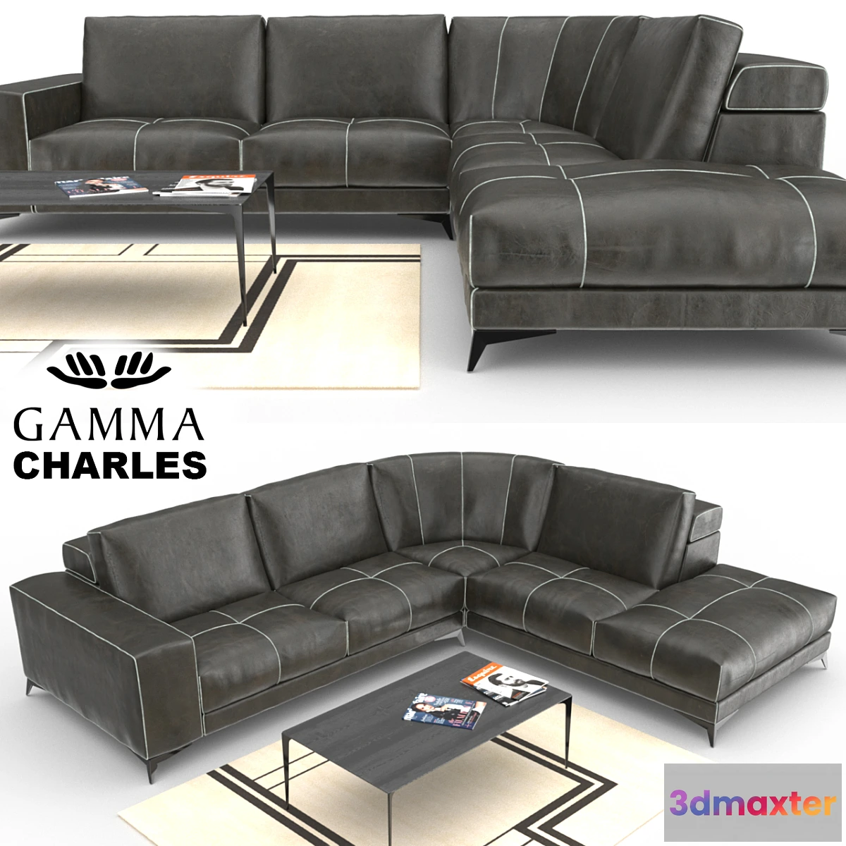 1349058 - Gamma Charles Sofa 3D Max