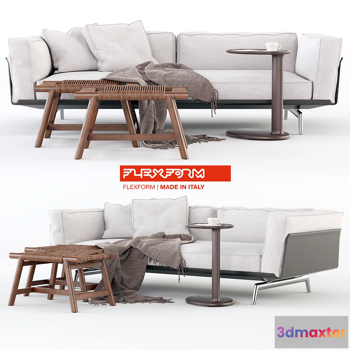 1349386 - Flexform Este Sofa 3D Max