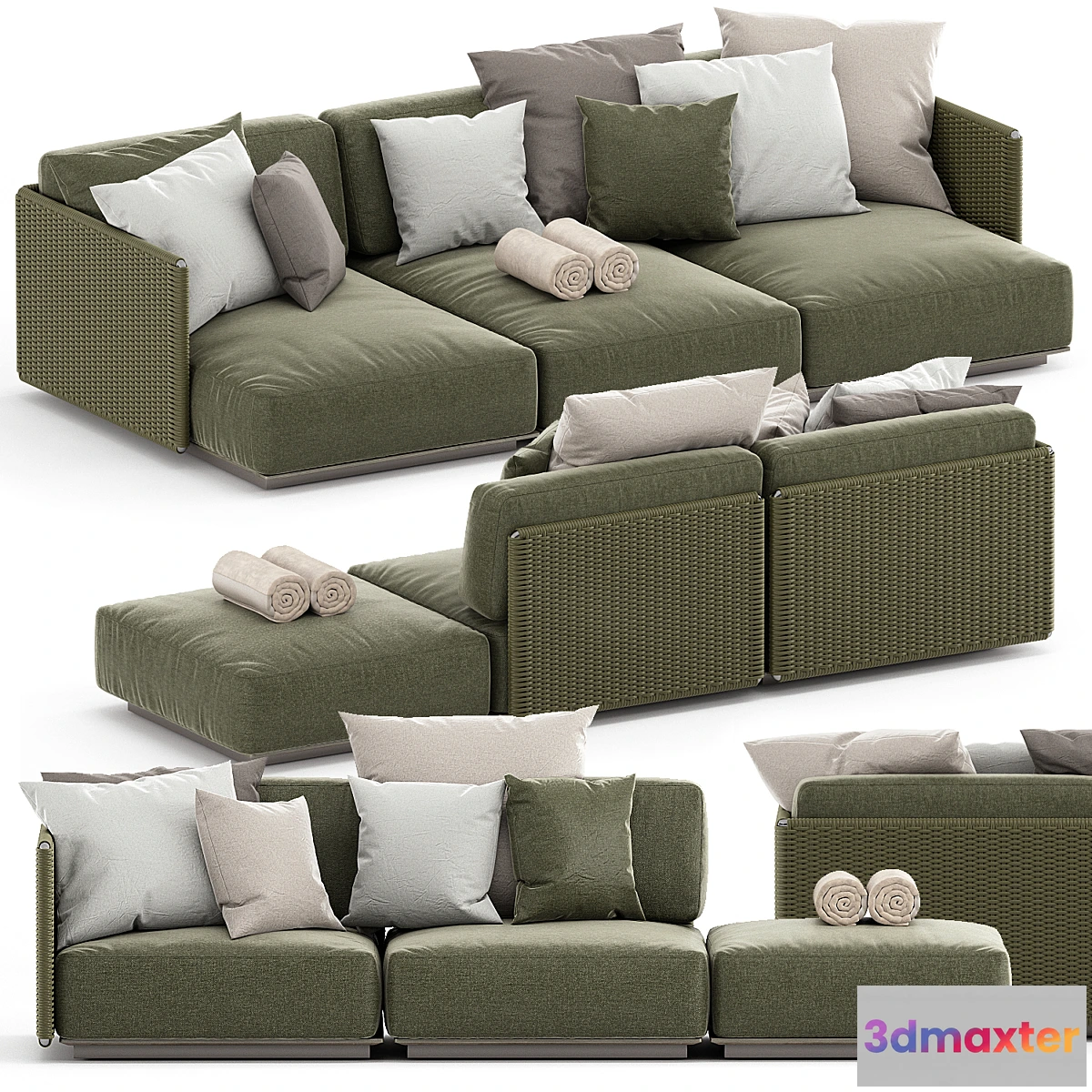 1349875 - EDDY OUTDOOR SOFA by FLEXFORM 3D Max