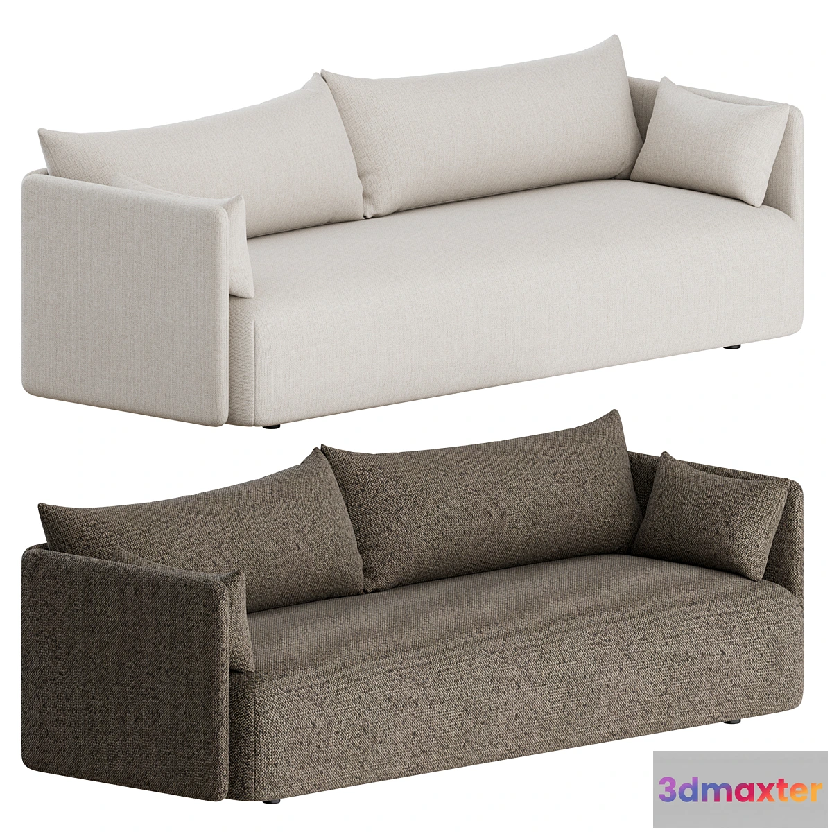 1350001 - Offset Sofa 3 Seater by Menu 3D Max