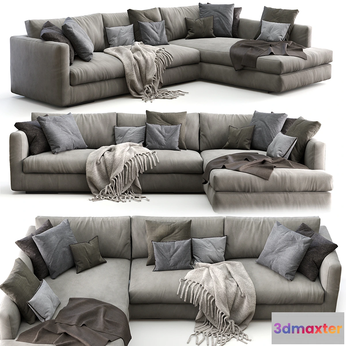 1350059 - Flexform Sofa MAGNUM - No.3 3D Max