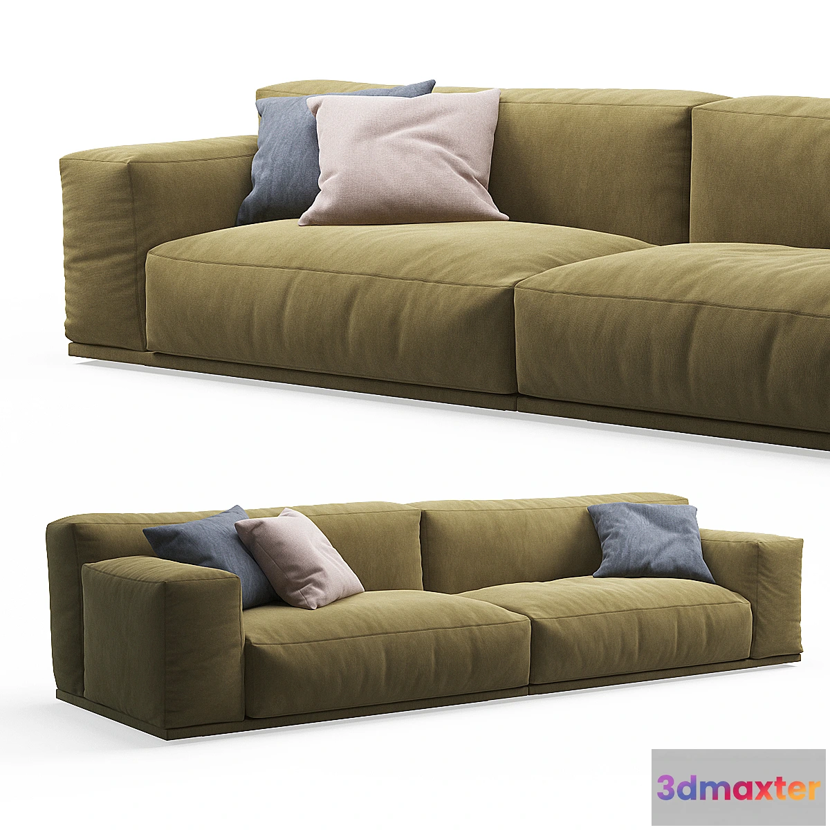 1350651 - Delano 2-seater Sofa PIANCA - No.2 3D Max