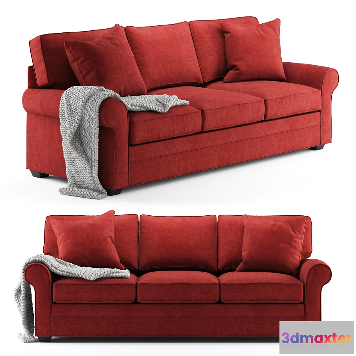 1351511 - Cindy Crawford Home Bellingham Cardinal Sofa 3D Max
