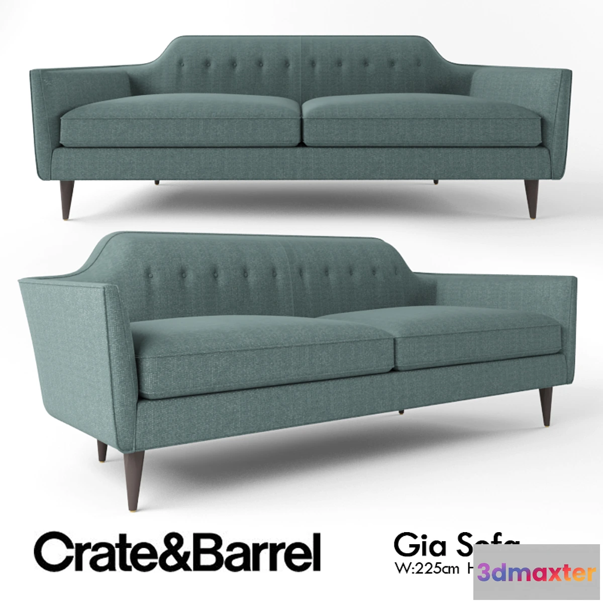 1351537 - Crate and Barrel Gia sofa 3D Max