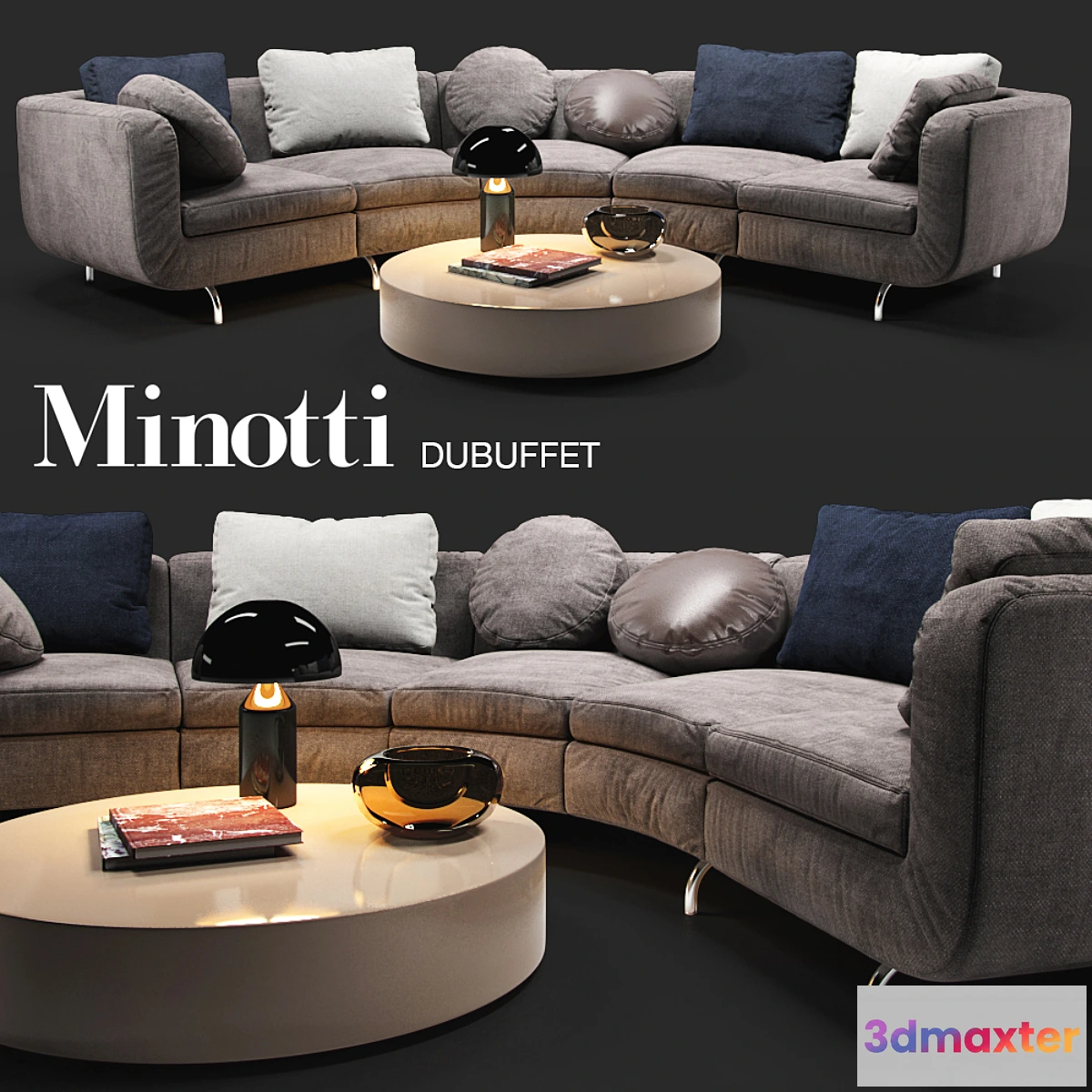 1351605 - Sofa Minotti Dubuffet 3D Max