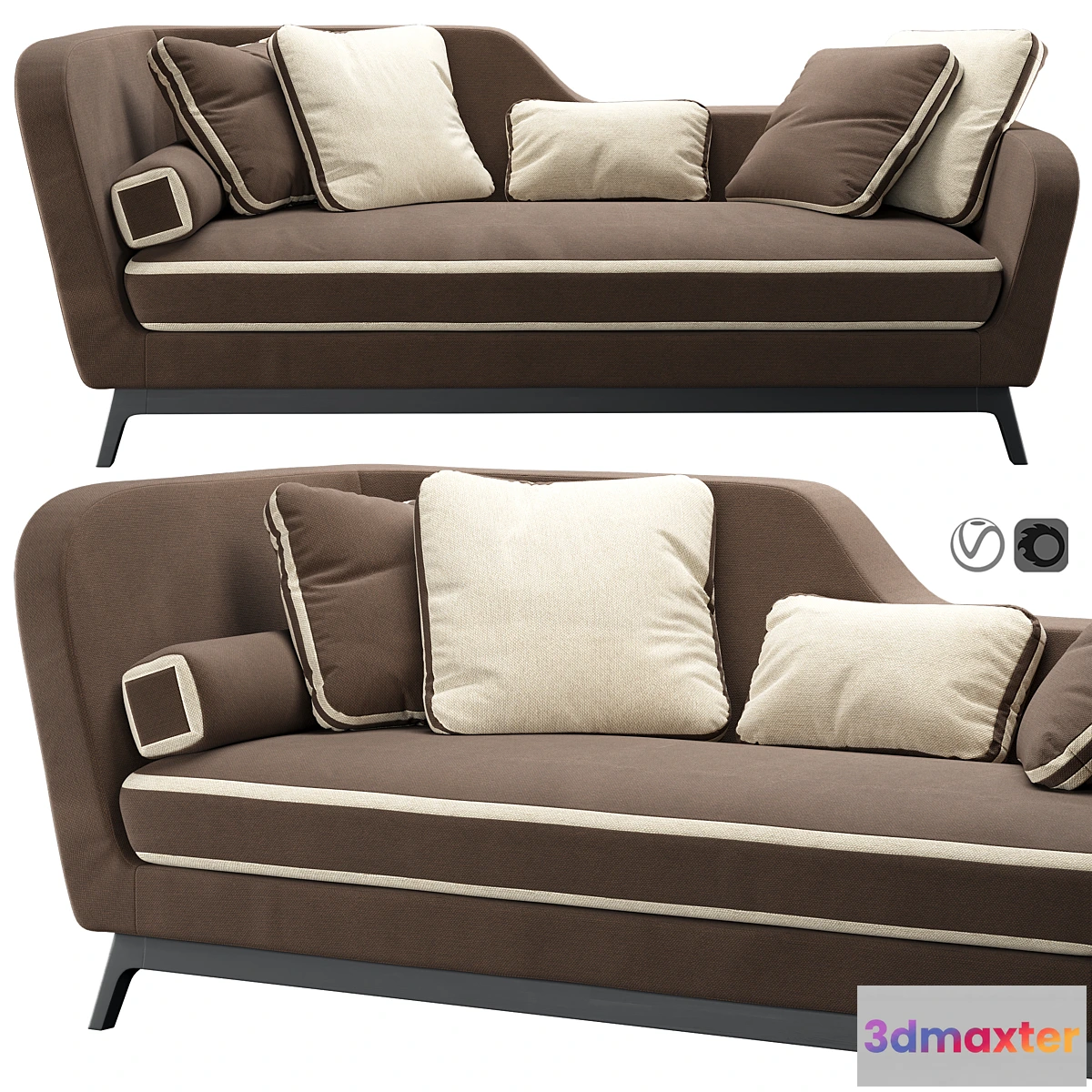1352218 - Jeremie Sofa by Milano Bedding 3D Max