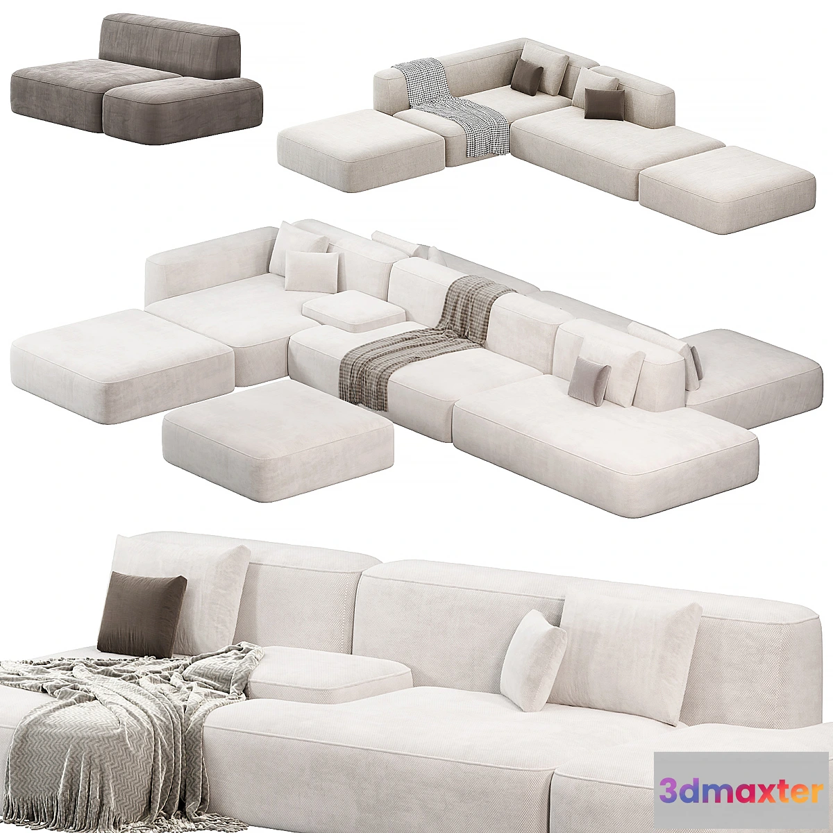 1352482 - Lema Cloud Modular Sofa Set by lemamobili sofas 3D Max