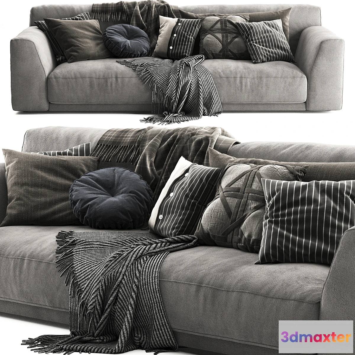 1352960 - Poliform Paris Seoul Scandinavian Set 3D Max