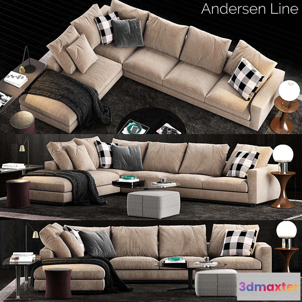 1353105 - Minotti Andersen Line Sofa 2 3D Max