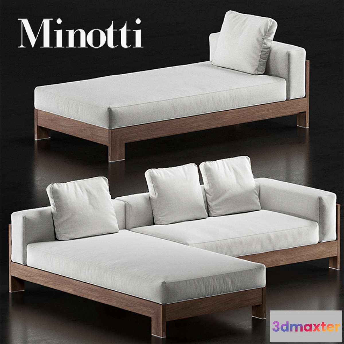 1353997 - Minotti alison iroko outdoor 3D Max